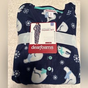 Pajamas, Woman’s , Size L, Brushed Fleece, NWT, Comfy, Soft,Warm 2 Piece set